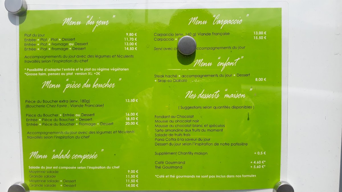 Menu Restaurant La Table Du Heron-2